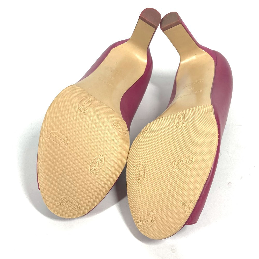 HERMES pumps leather pink Women 35 Used