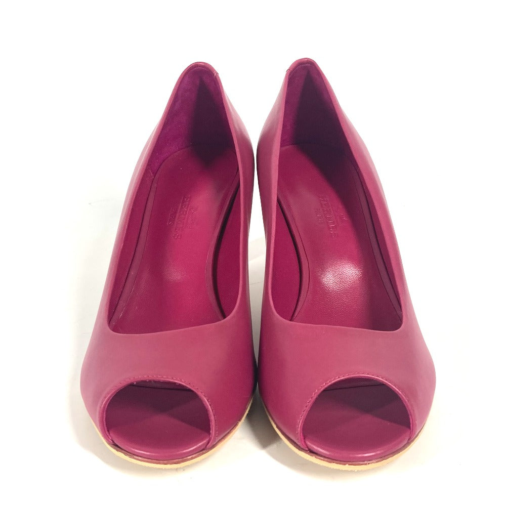 HERMES pumps leather pink Women 35 Used