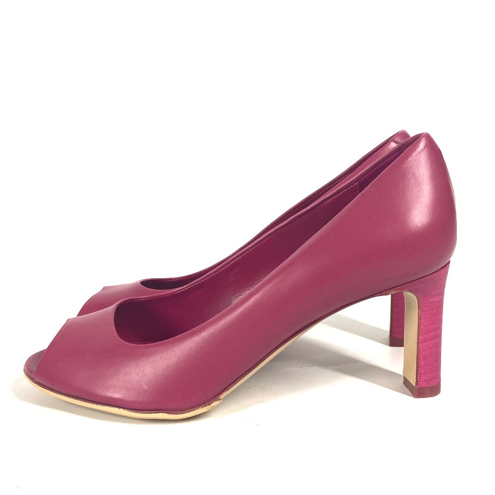 HERMES pumps leather pink Women 35 Used