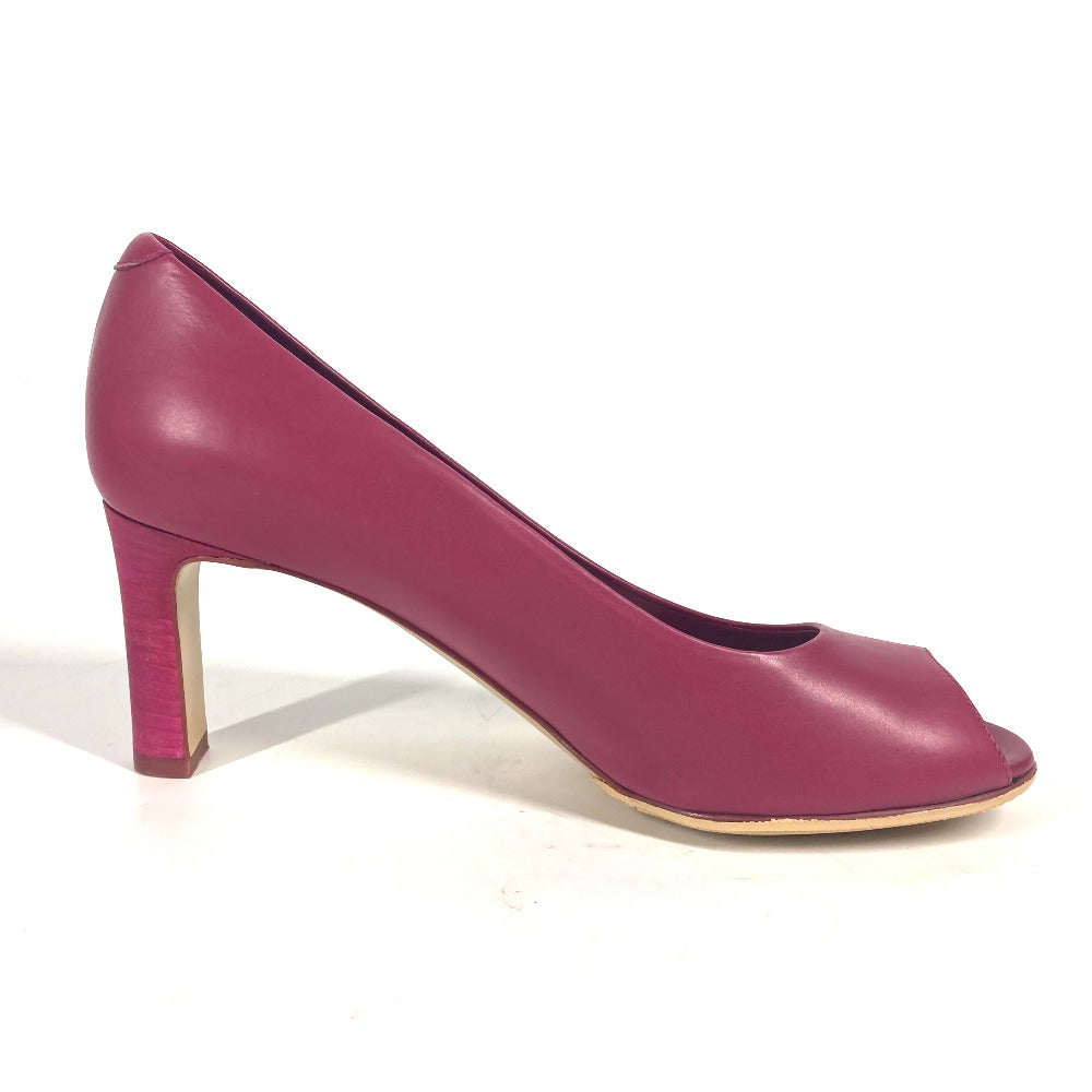 HERMES pumps leather pink Women 35 Used