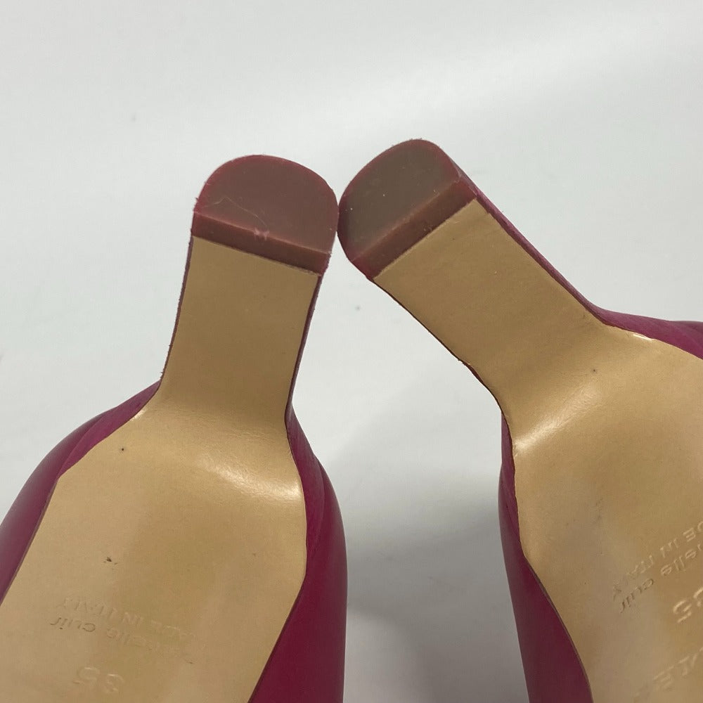 HERMES pumps leather pink Women 35 Used