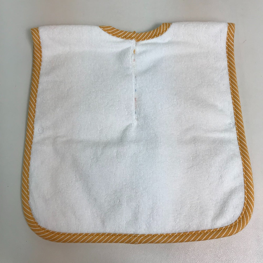 HERMES Other fashion goods cotton white Embroidered animal print Pass Pass Bib Bib