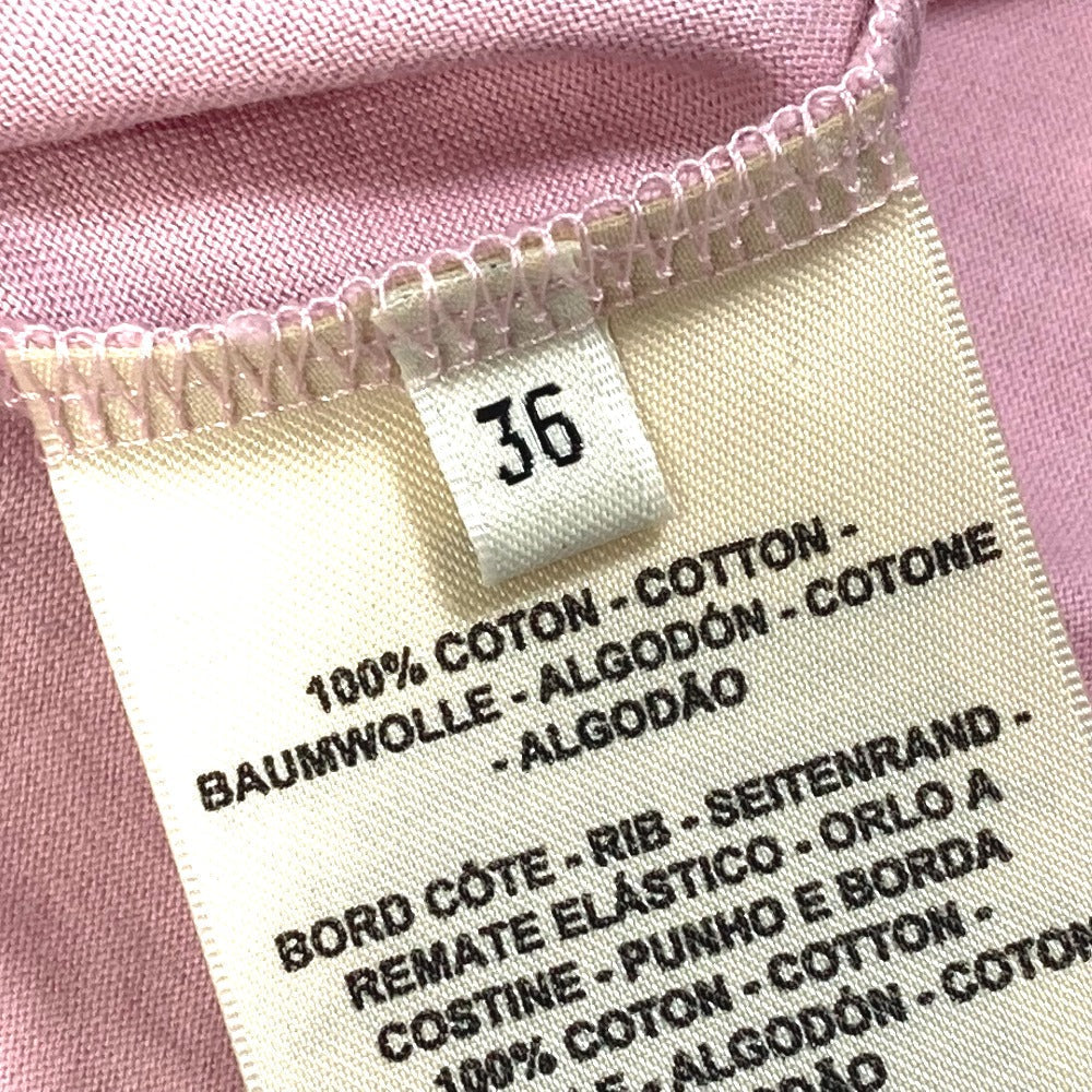 HERMES Short sleeve T-shirt cotton pink 22Stainless Steel cartouche Women 36 Used
