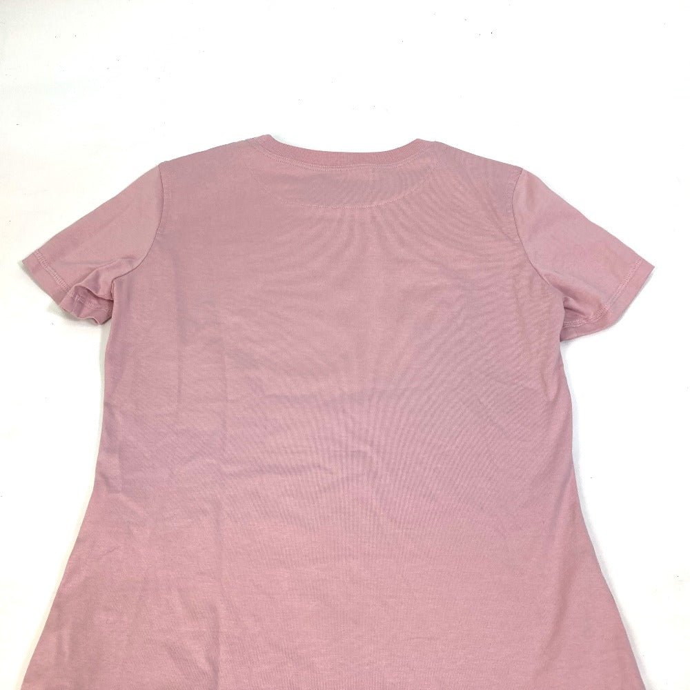 HERMES Short sleeve T-shirt cotton pink 22Stainless Steel cartouche Women 36 Used