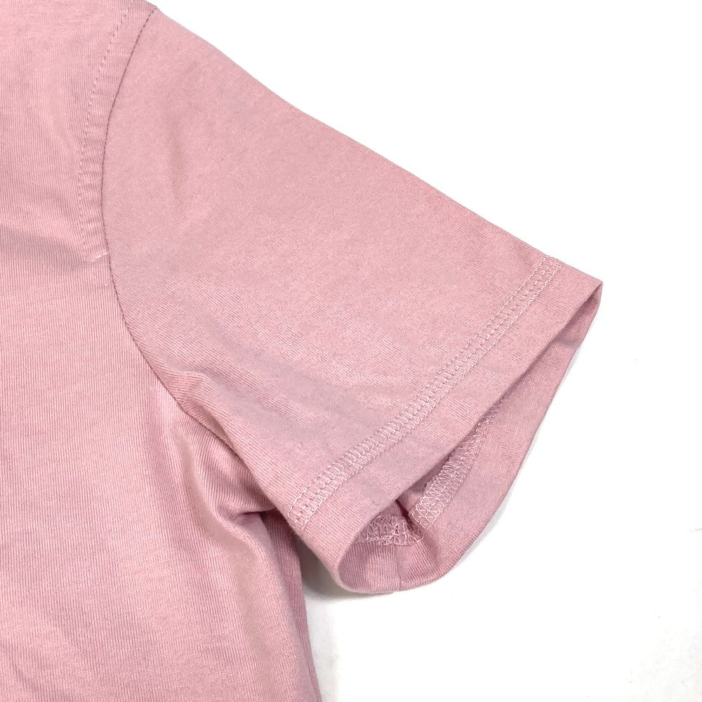 HERMES Short sleeve T-shirt cotton pink 22Stainless Steel cartouche Women 36 Used