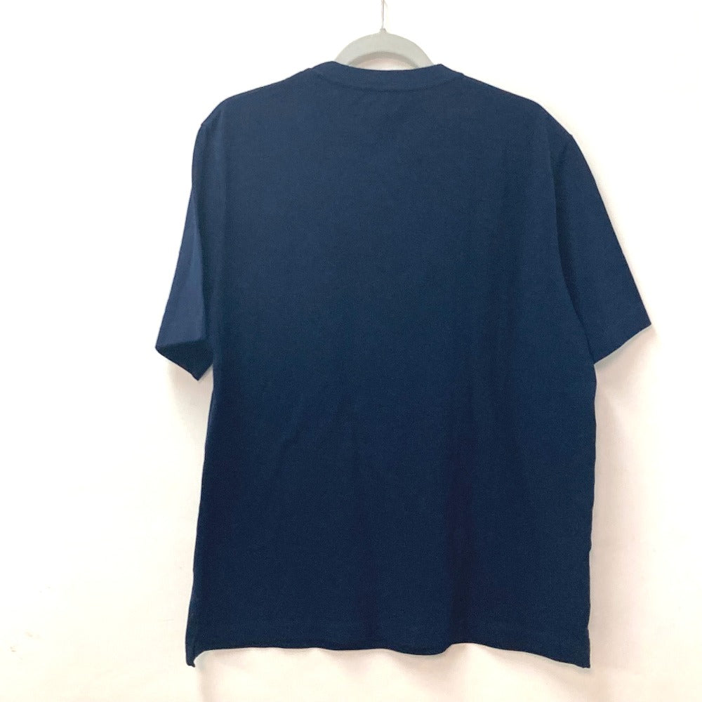 HERMES Short sleeve T-shirt cotton Navy Tops Apparel H embroidery mens XXL Used