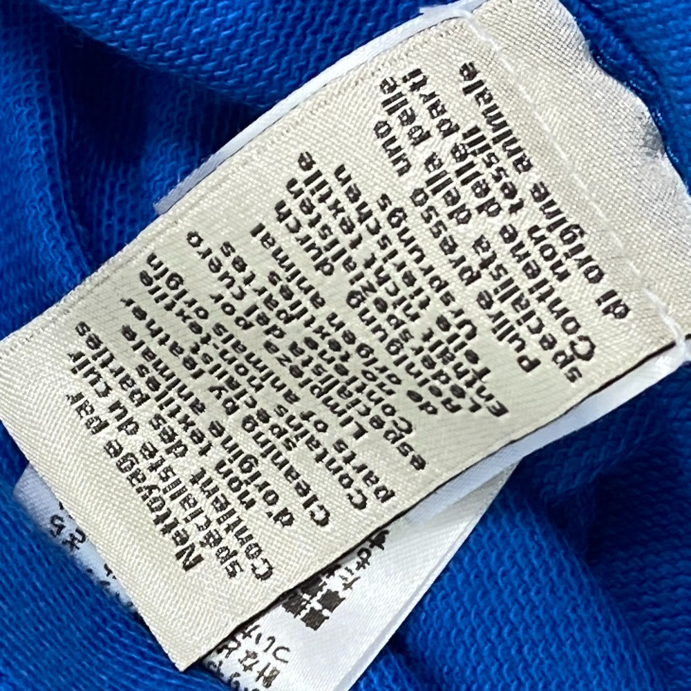 HERMES Short sleeve T-shirt cotton blue Hello Mr. Falier Patch mens M Used
