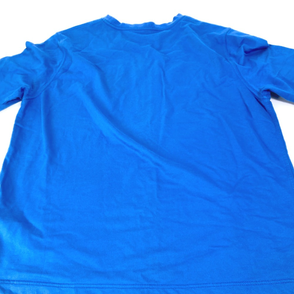 HERMES Short sleeve T-shirt cotton blue Hello Mr. Falier Patch mens M Used