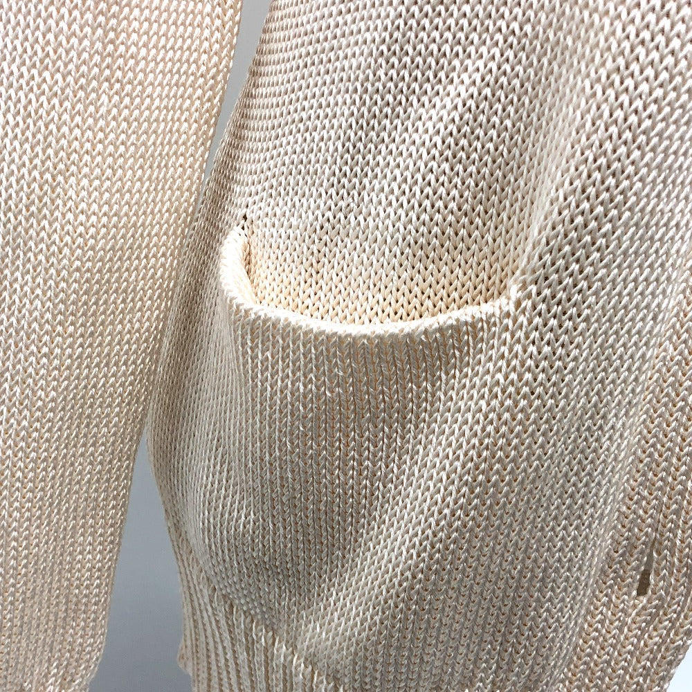 HERMES cardigan silk beige Outerwear Long Sleeve Women 36 Used