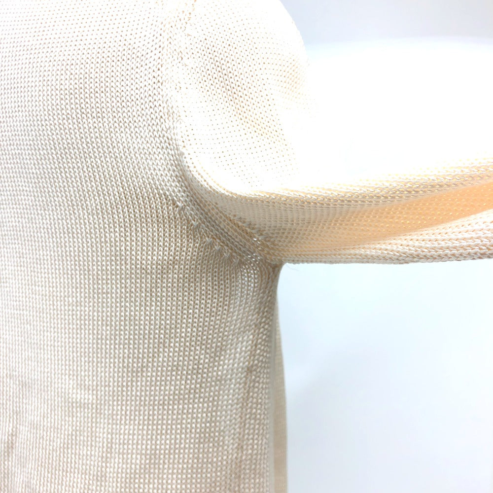 HERMES cardigan silk beige Outerwear Long Sleeve Women 36 Used