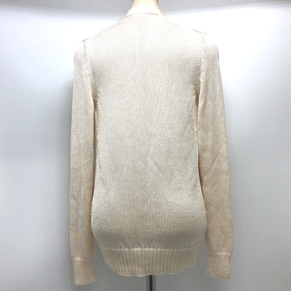 HERMES cardigan silk beige Outerwear Long Sleeve Women 36 Used