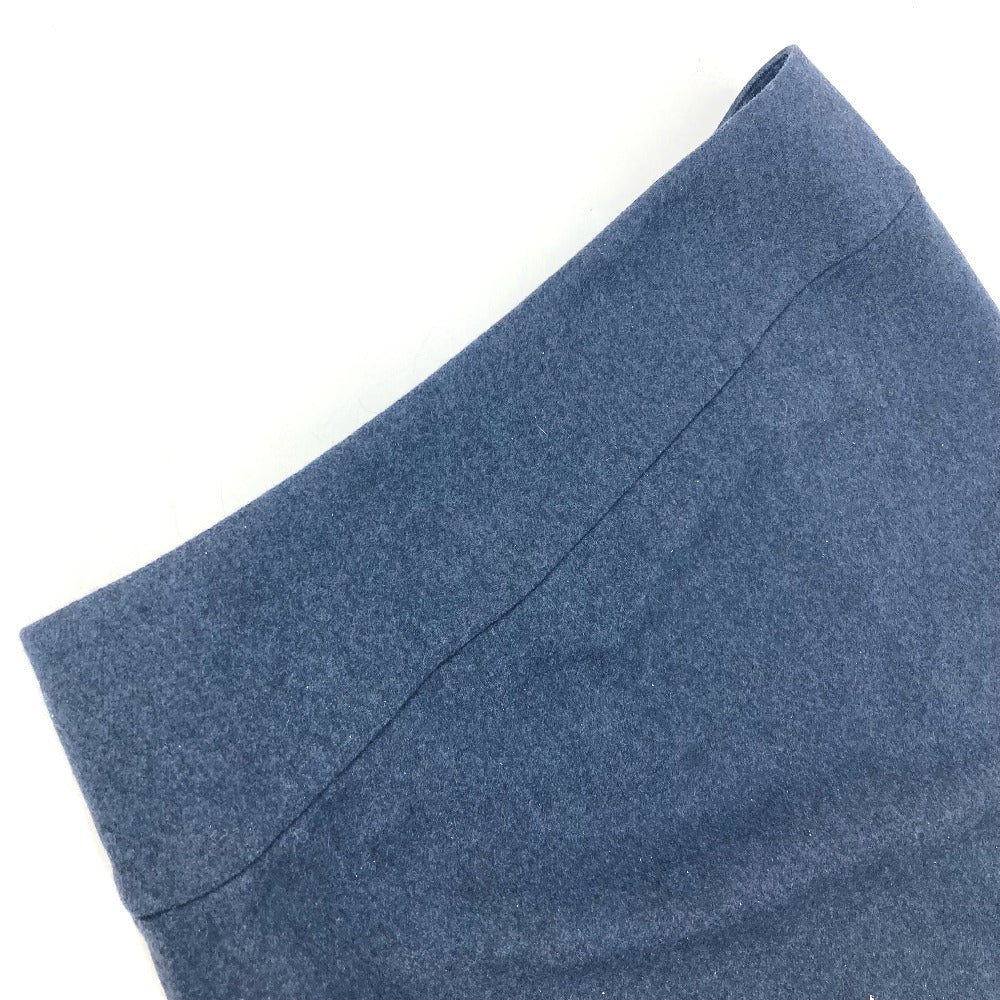 HERMES skirt wool Navy Plain Women 34 Used