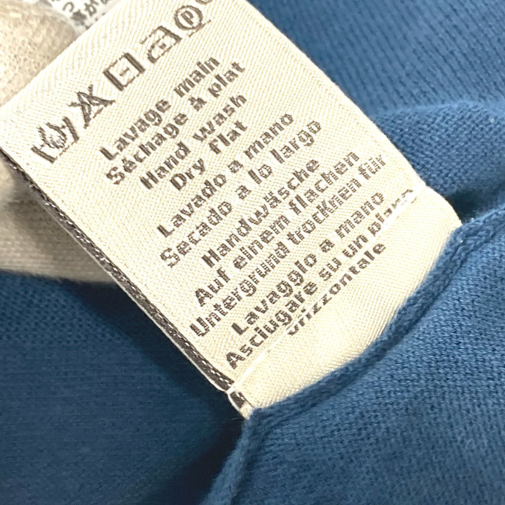 HERMES Short sleeve T-shirt cotton blue By color logo mens S Used
