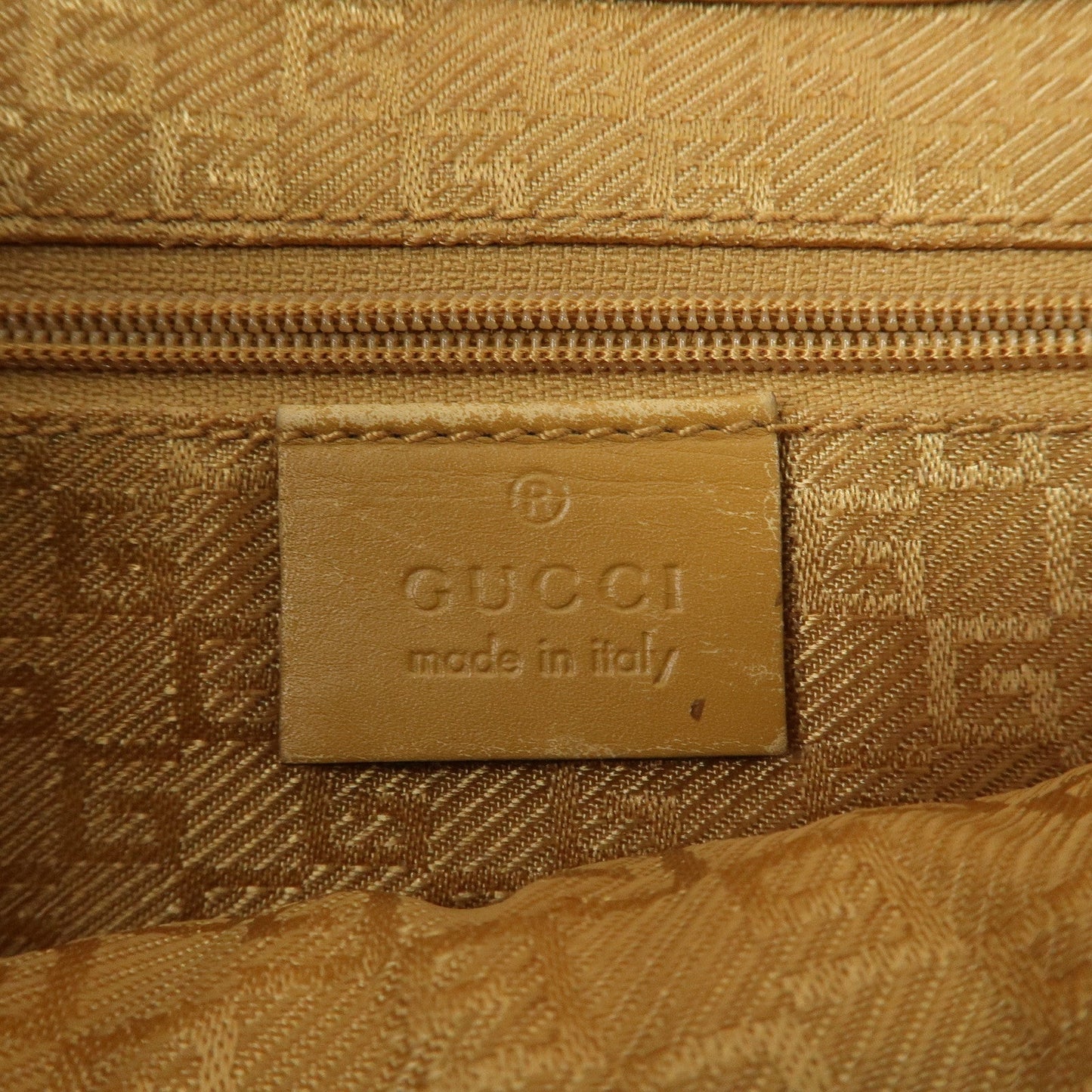 GUCCI Bamboo Suede Leather Shoulder Bag Pink Beige 001.4096.1705