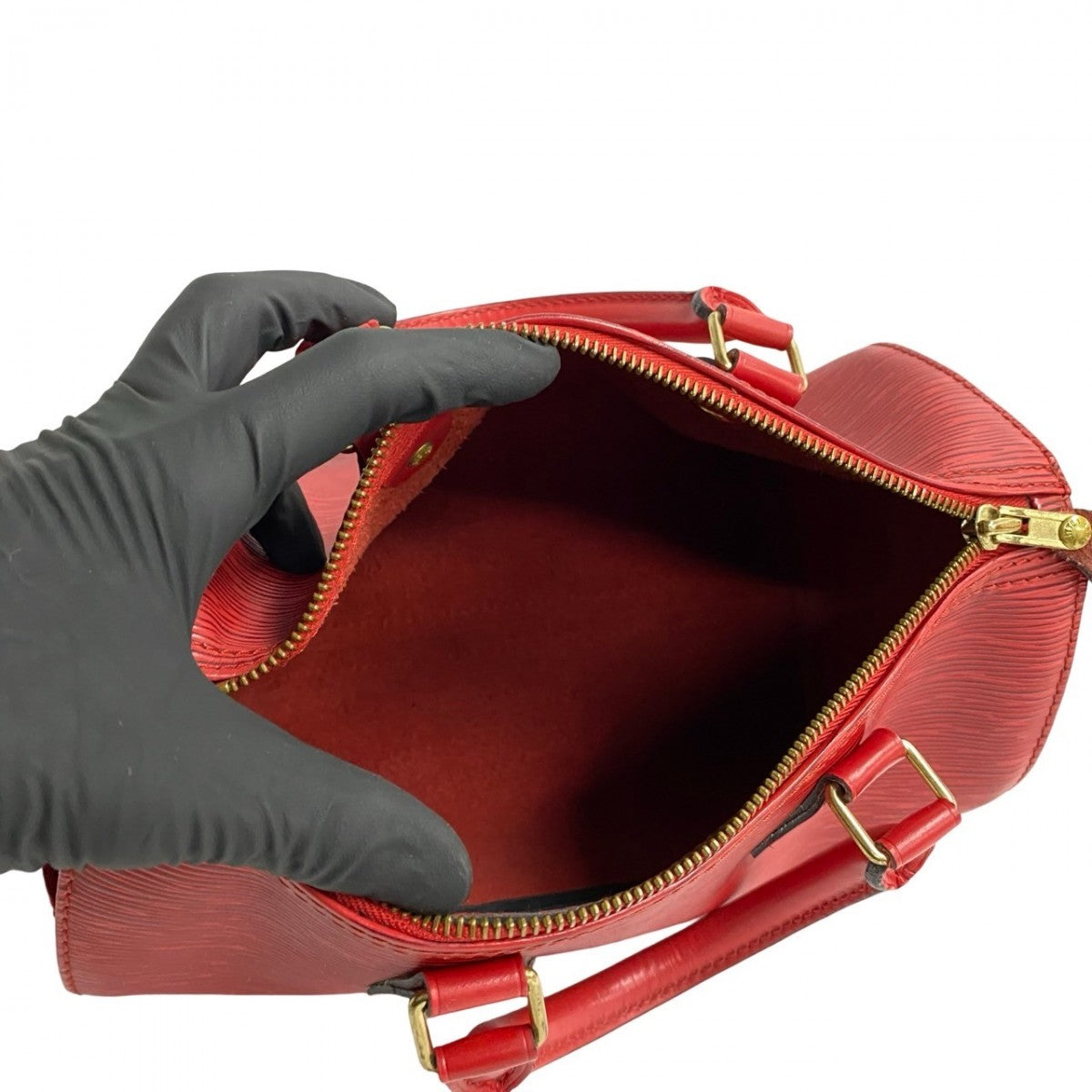LOUIS VUITTON Handbag Epi Leather Red Epi Speedy 25
