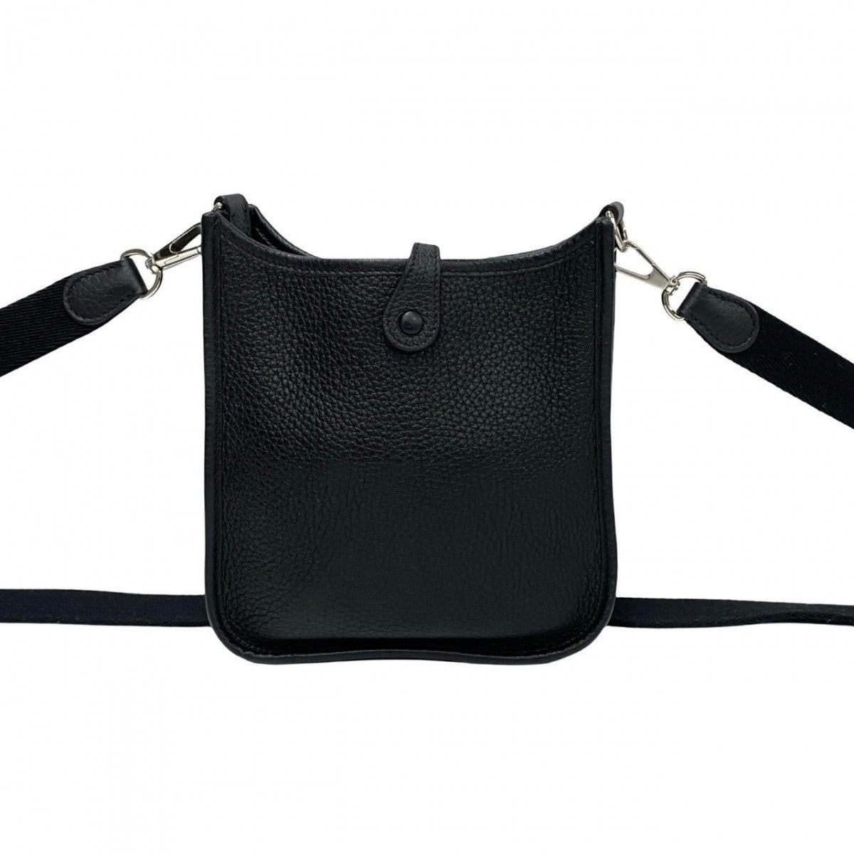 HERMES Shoulder Bag Taurillon Clemence black Evelyn TPM