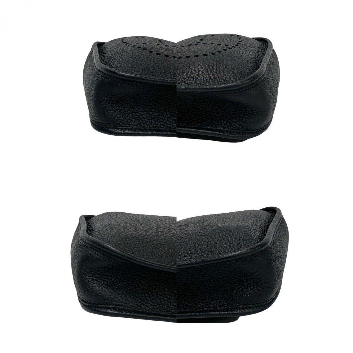 HERMES Shoulder Bag Taurillon Clemence black Evelyn TPM