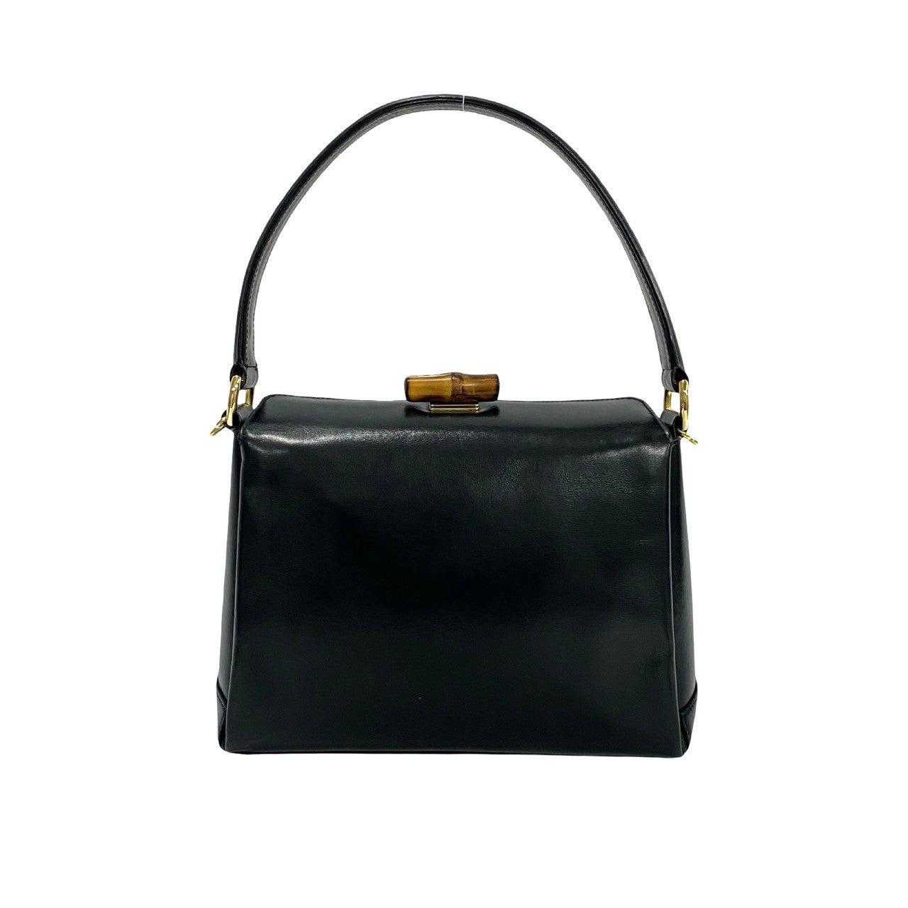 GUCCI Shoulder Bag Calfskin, Leather black Bamboo Women Used