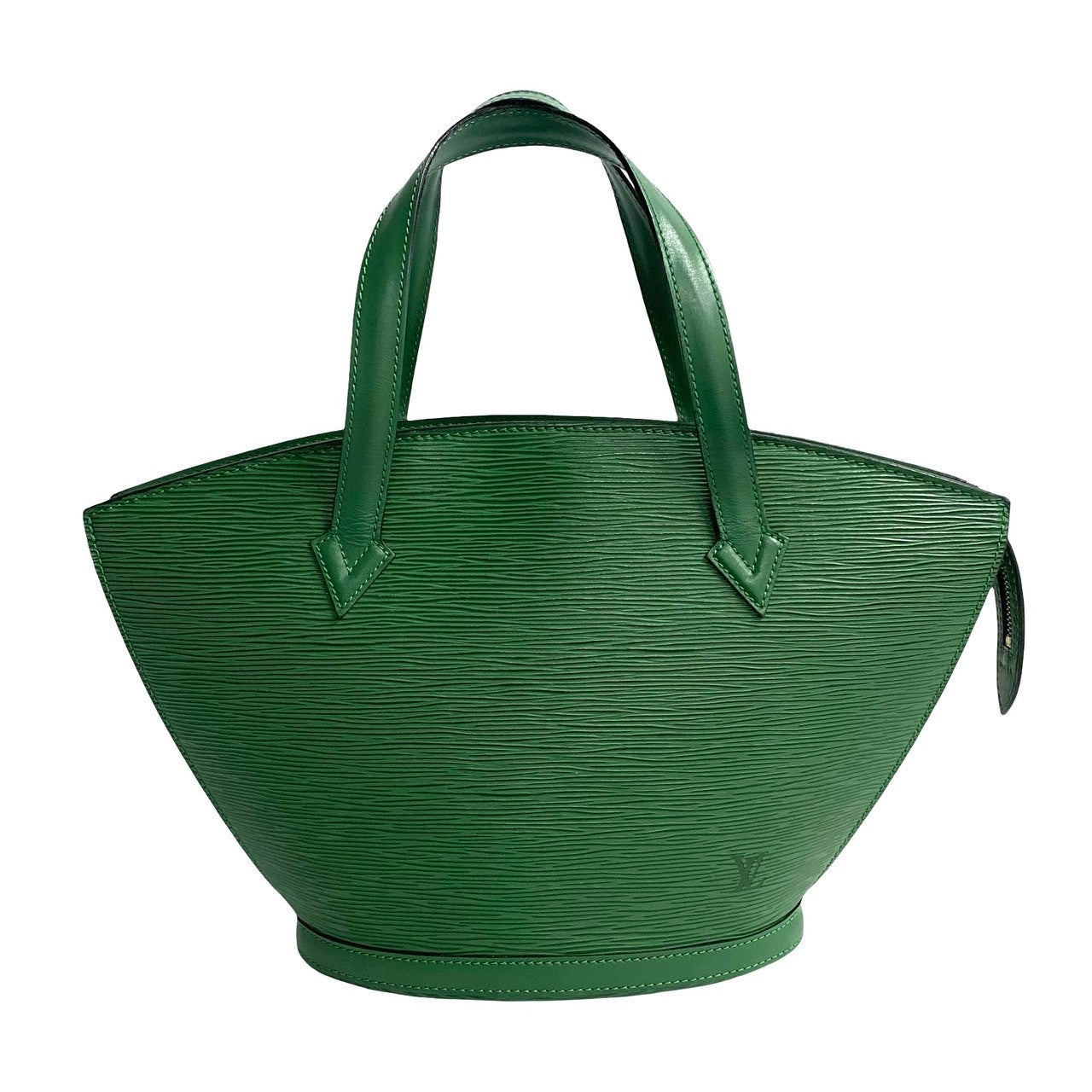 LOUIS VUITTON Handbag leather green Epi Sun jack Women Used