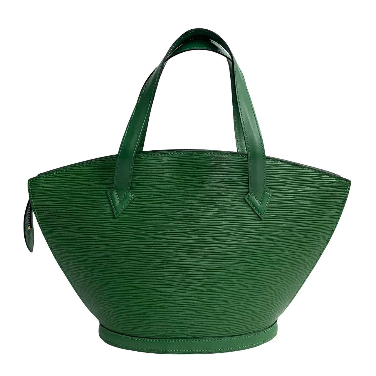 LOUIS VUITTON Handbag leather green Epi Sun jack Women Used