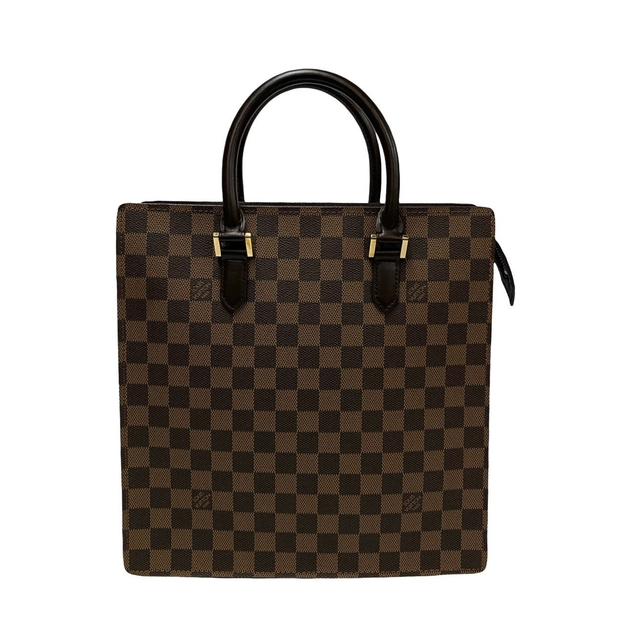LOUIS VUITTON Handbag Leather, PVC Brown Damier Venice PM Women Used