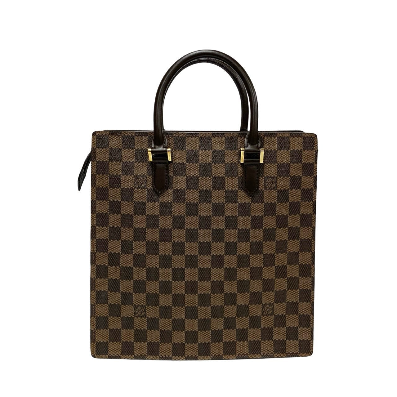 LOUIS VUITTON Handbag Leather, PVC Brown Damier Venice PM Women Used