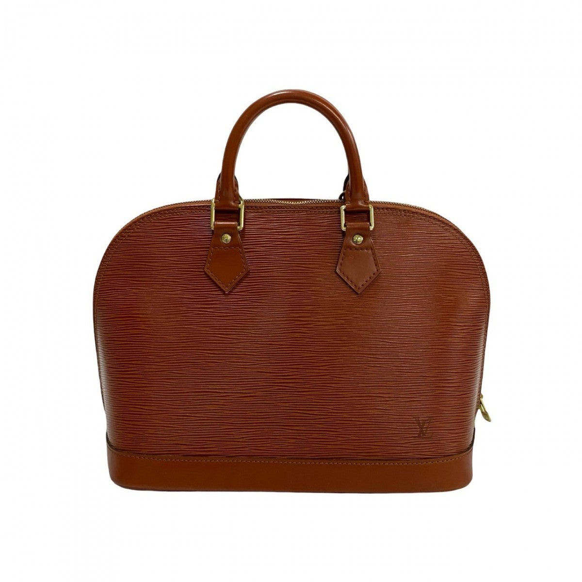 LOUIS VUITTON Handbag Epi Leather Brown Epi Alma