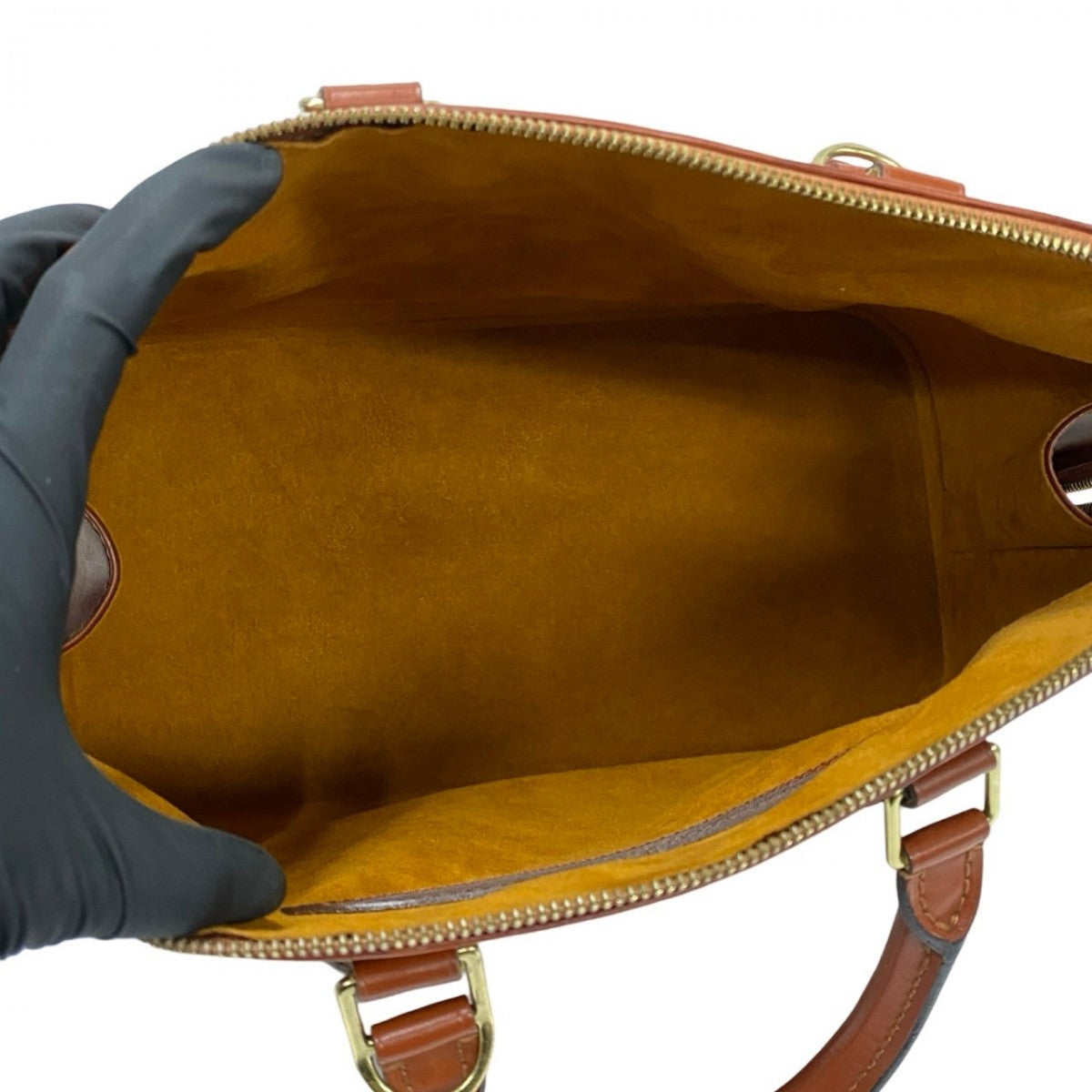 LOUIS VUITTON Handbag Epi Leather Brown Epi Alma