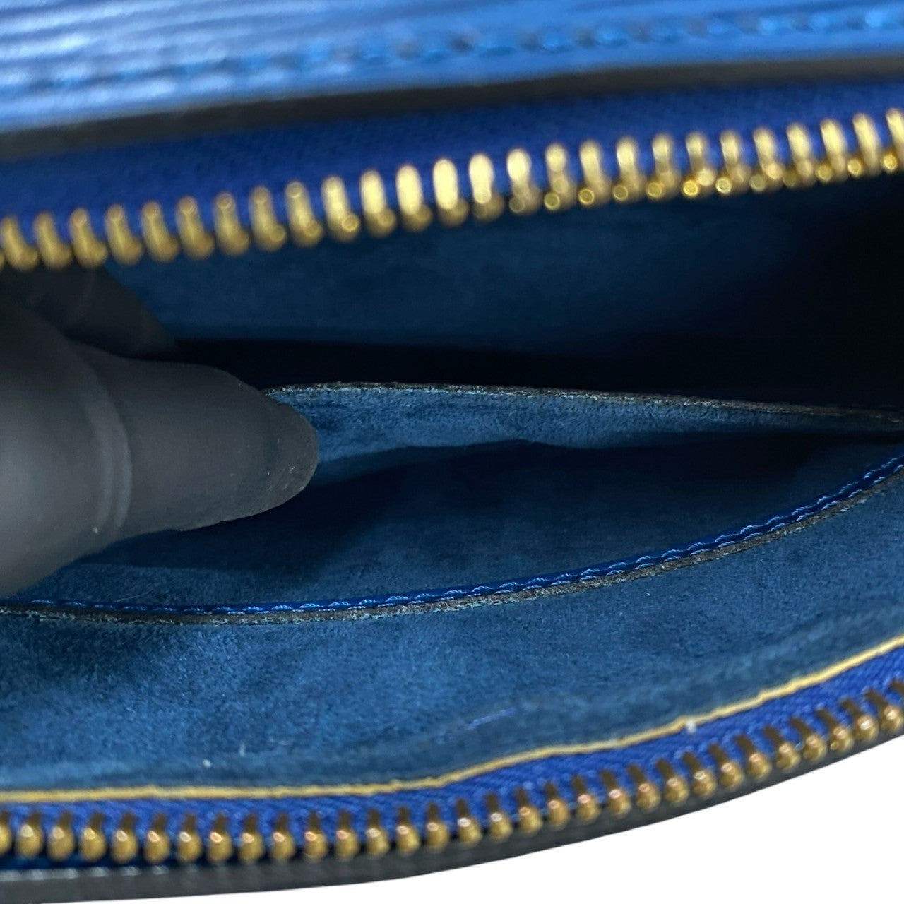 LOUIS VUITTON Handbag Epi Leather blue Epi Suflo Women Used