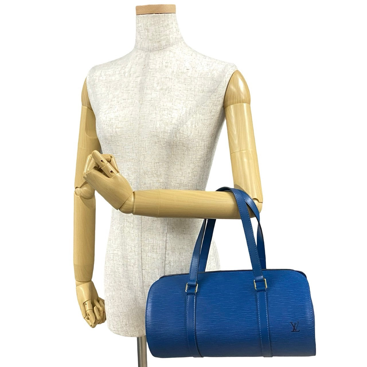 LOUIS VUITTON Handbag Epi Leather blue Epi Suflo Women Used