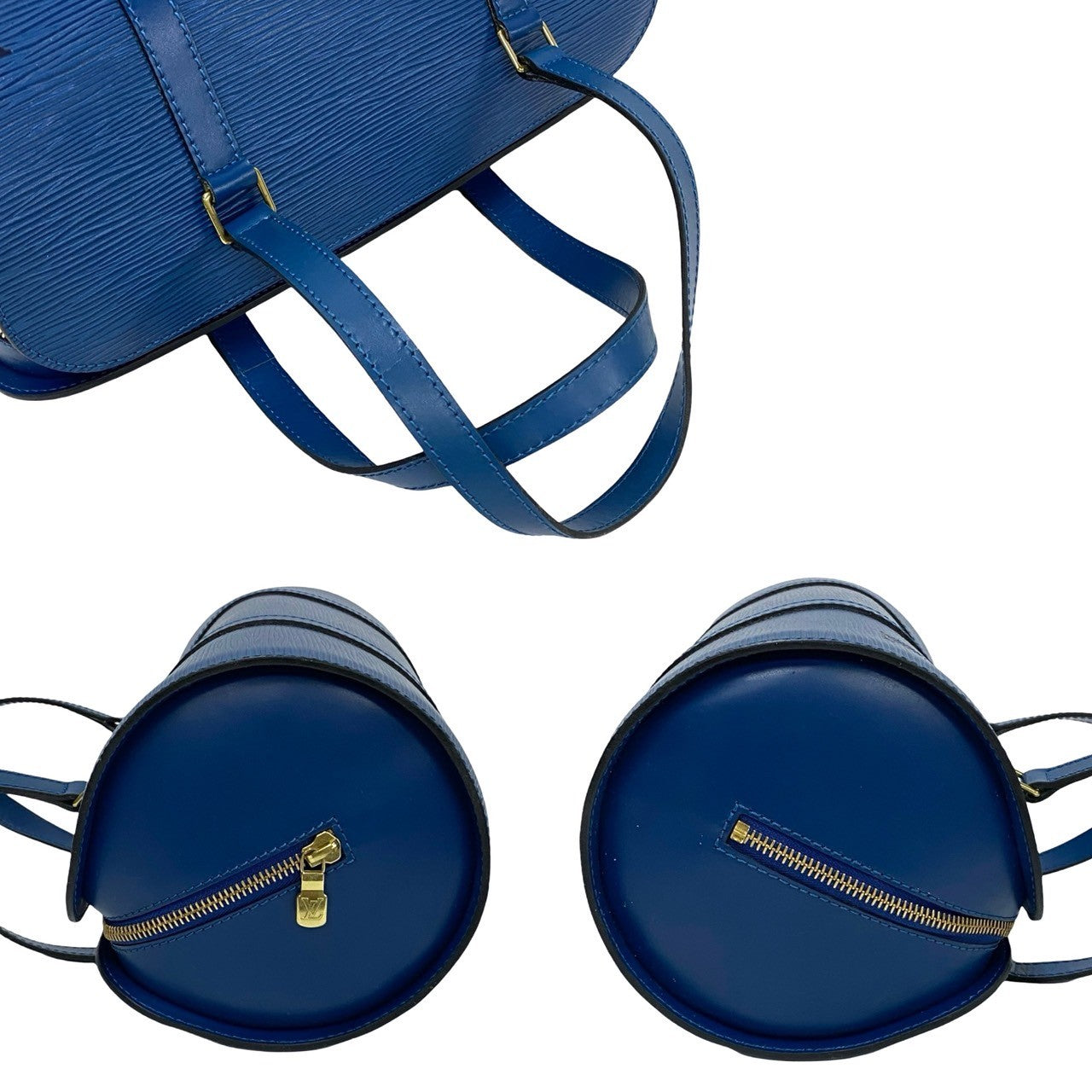 LOUIS VUITTON Handbag Epi Leather blue Epi Suflo Women Used