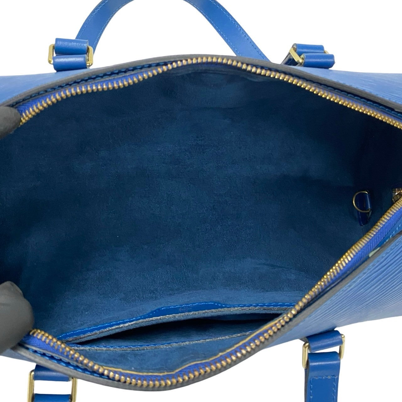 LOUIS VUITTON Handbag Epi Leather blue Epi Suflo Women Used