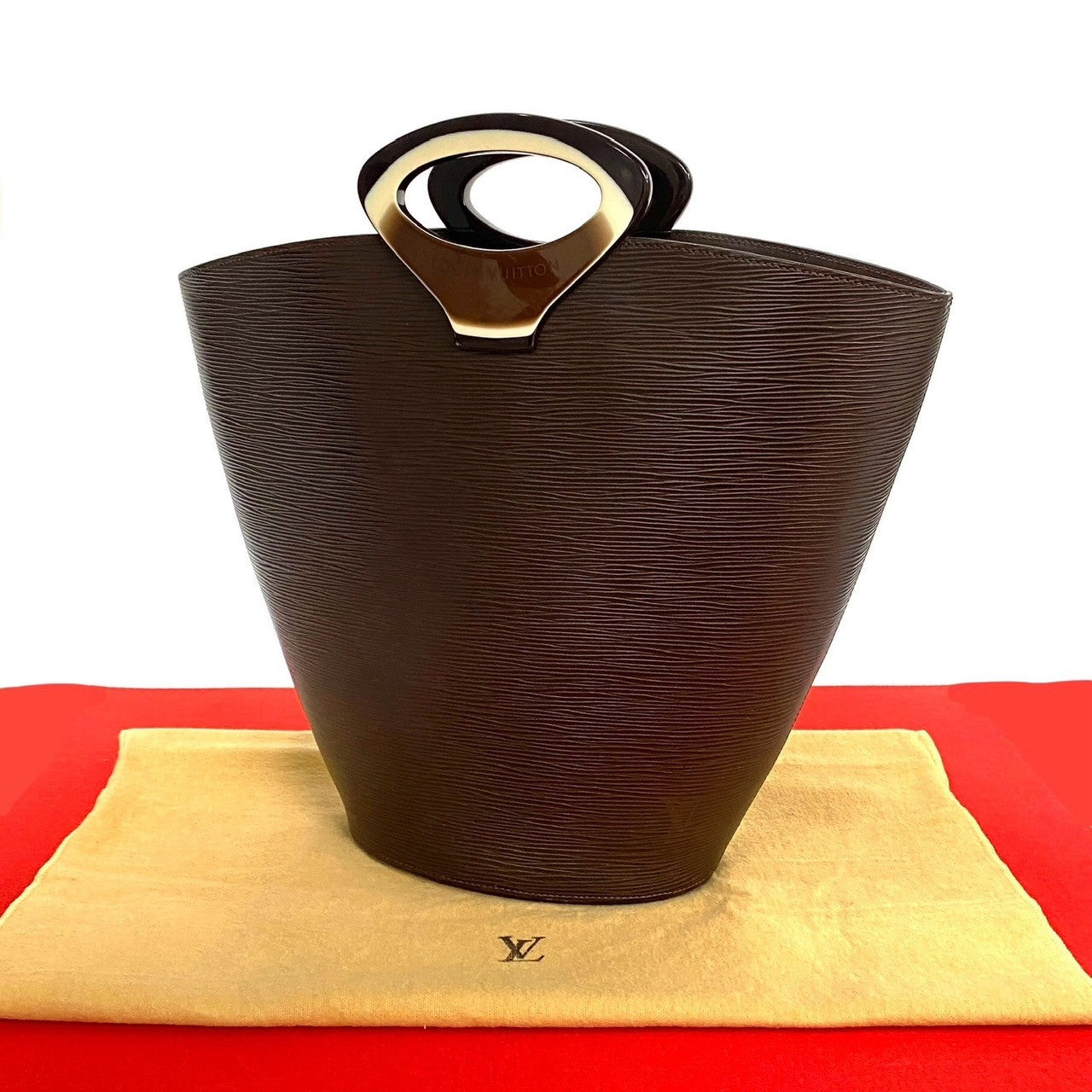 LOUIS VUITTON Handbag leather Brown Epi Noctumble Women Used