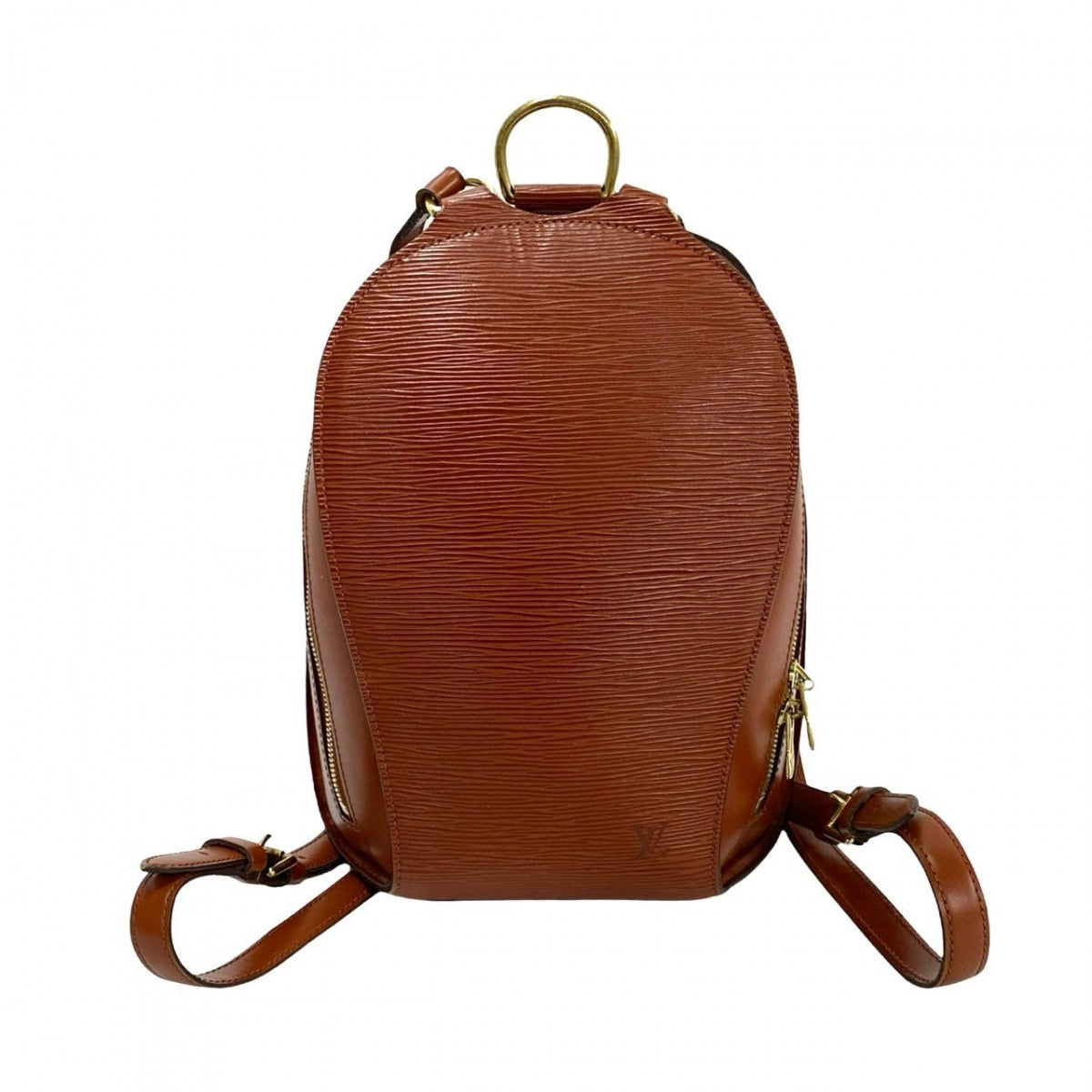 LOUIS VUITTON Backpack Epi Leather Brown Epi Mabillon