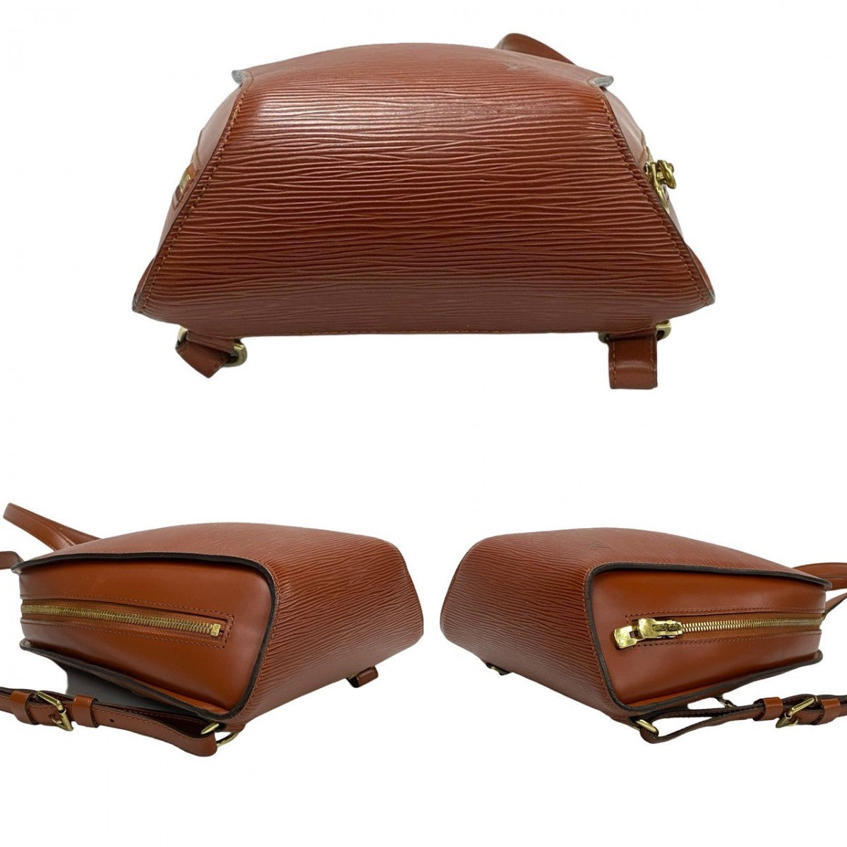 LOUIS VUITTON Backpack Epi Leather Brown Epi Mabillon