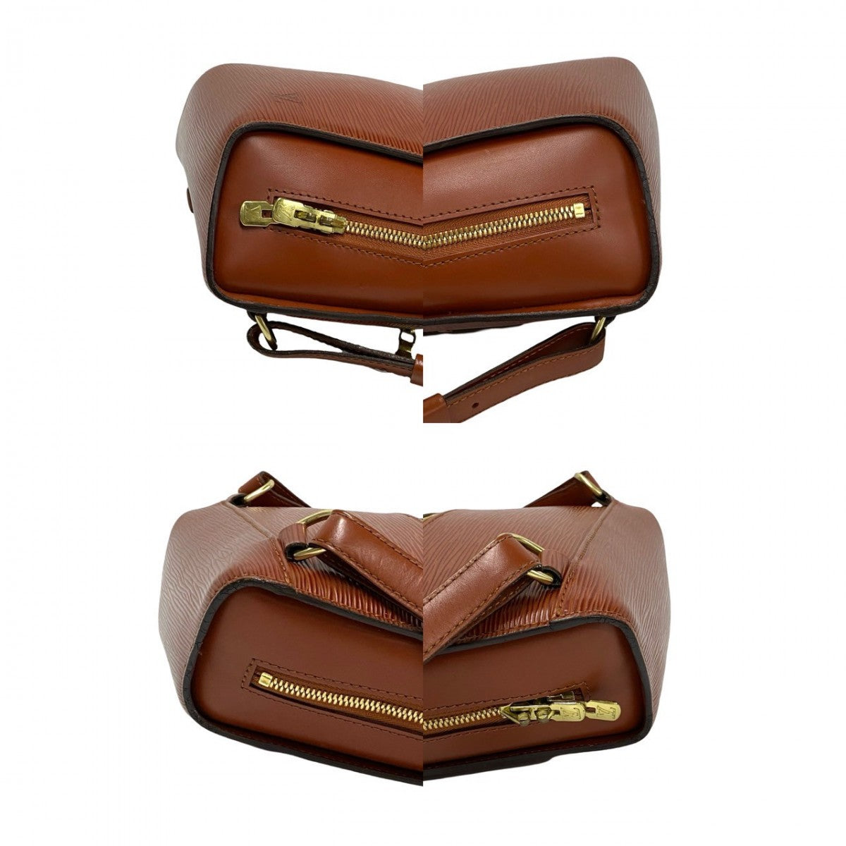 LOUIS VUITTON Backpack Epi Leather Brown Epi Mabillon
