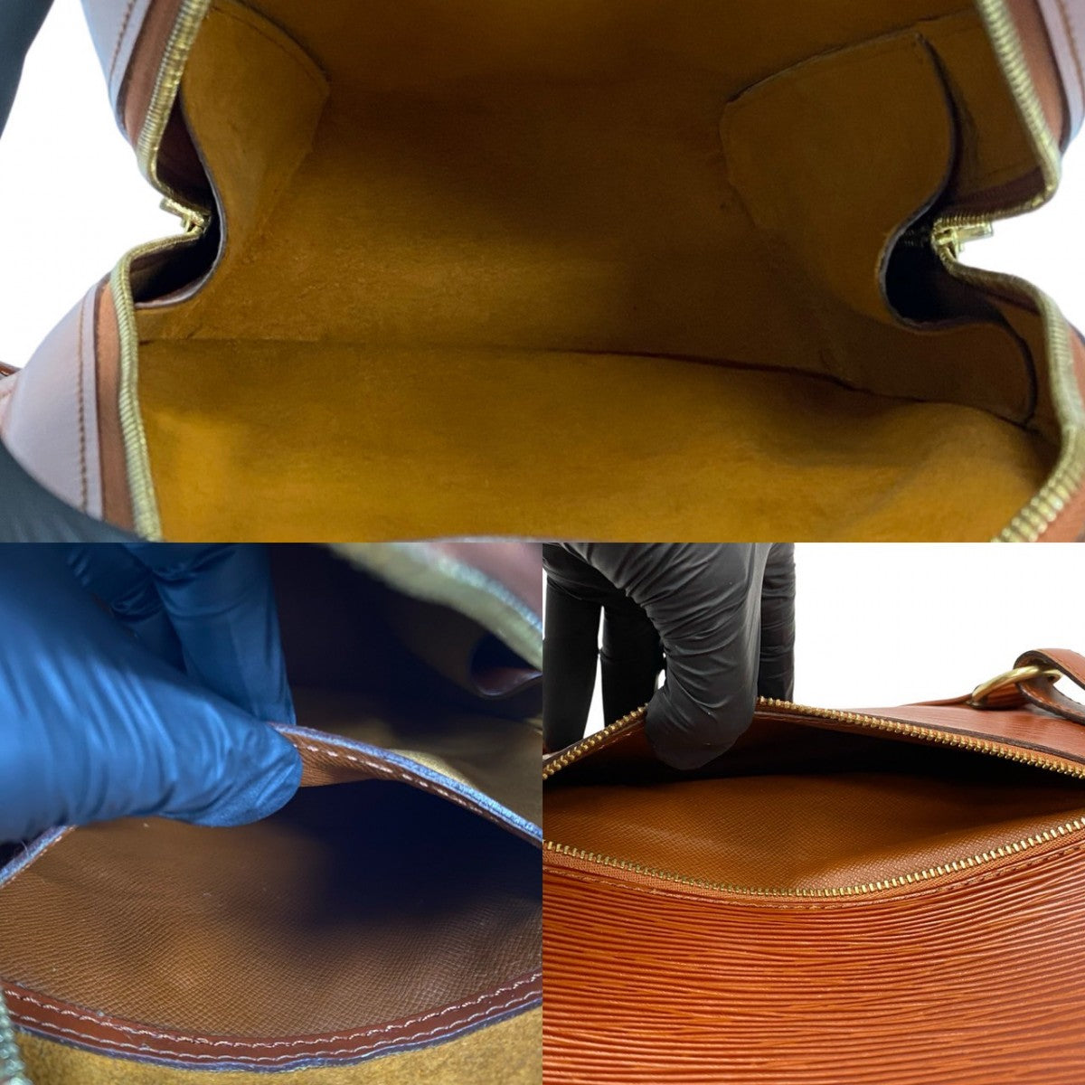 LOUIS VUITTON Backpack Epi Leather Brown Epi Mabillon