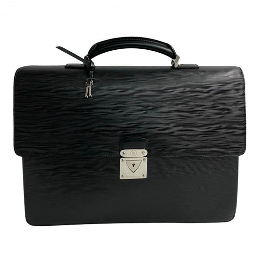 LOUIS VUITTON Business bag leather black Epi Laguito mens Used