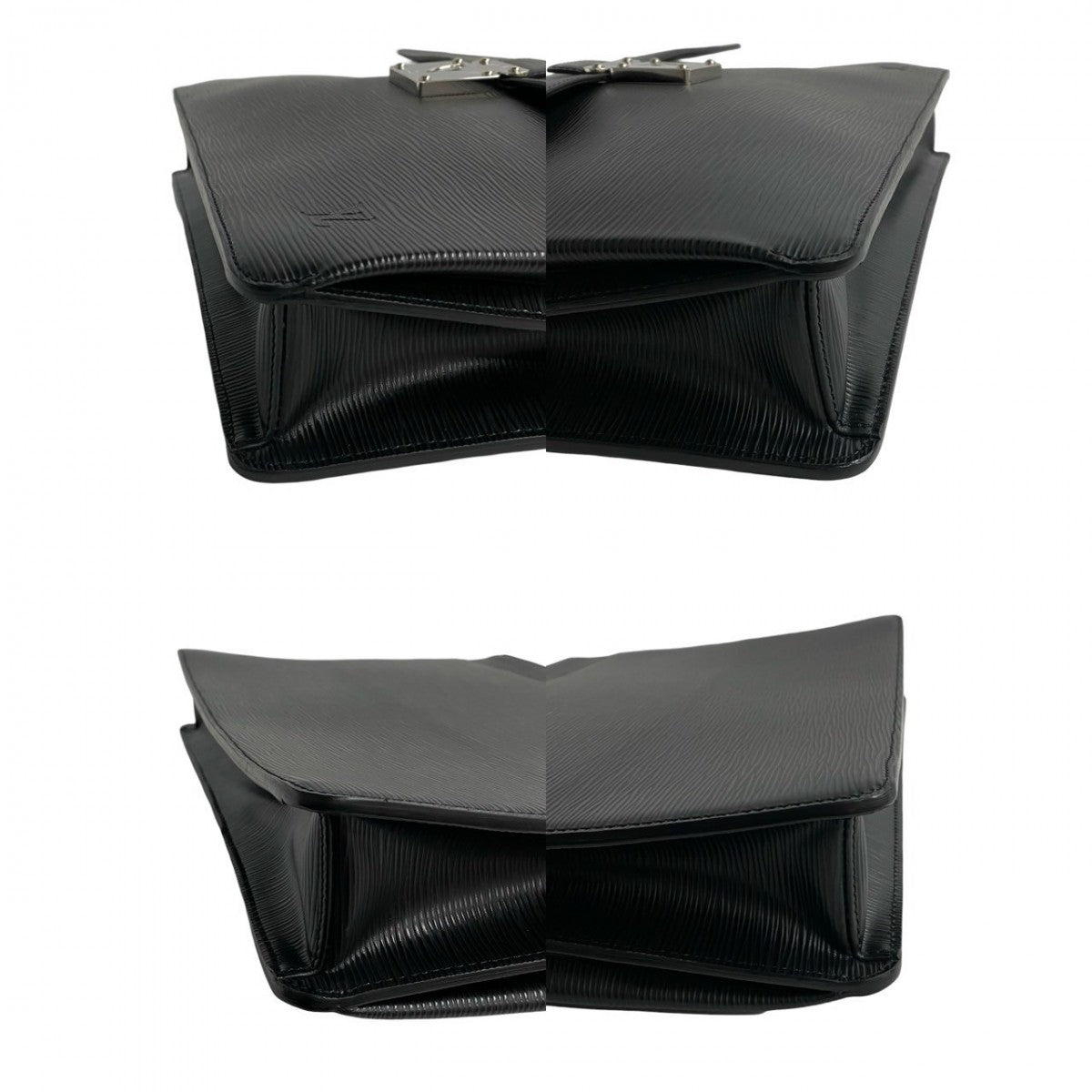 LOUIS VUITTON Business bag leather black Epi Laguito mens Used