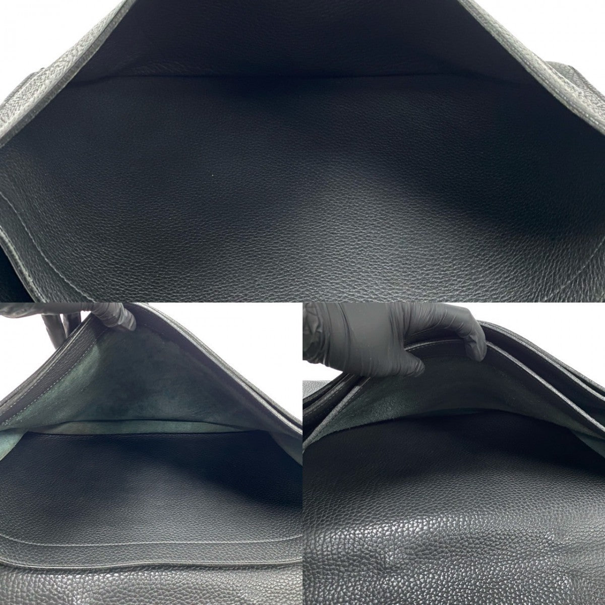 HERMES Business bag Fjord black Sac Adepesh 41