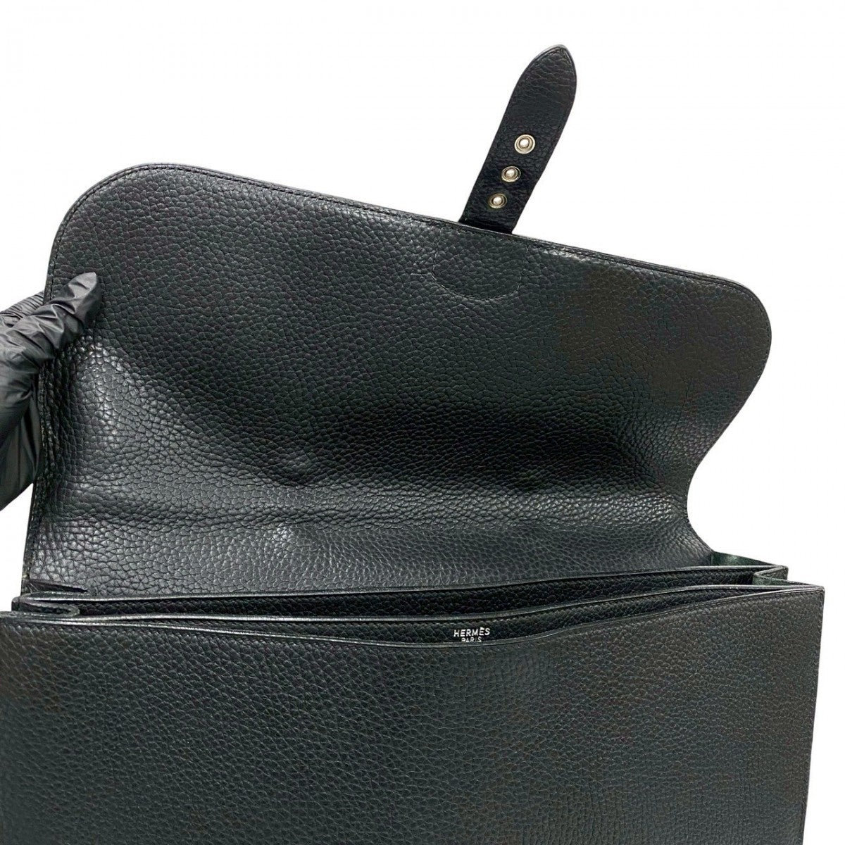 HERMES Business bag Fjord black Sac Adepesh 41
