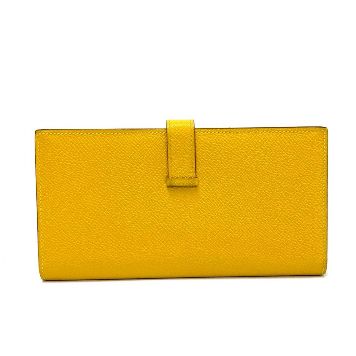 HERMES Long Wallet Purse Epsom yellow Beansufla