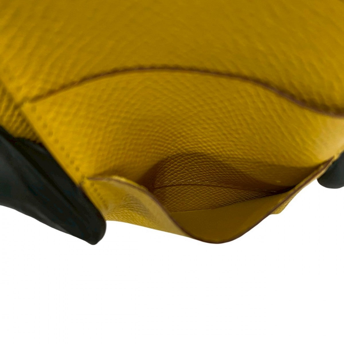 HERMES Long Wallet Purse Epsom yellow Beansufla
