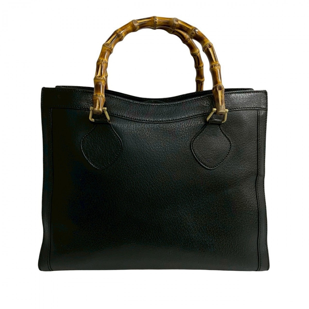 GUCCI Handbag leather black Bamboo