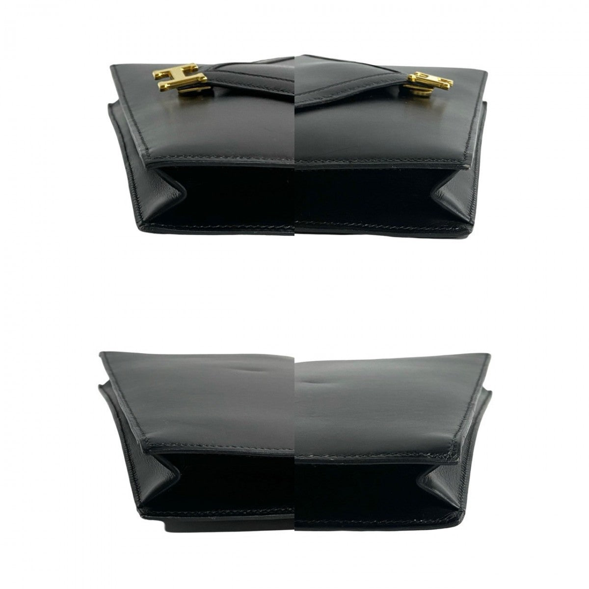 HERMES Shoulder Bag Box scarf black Lidi