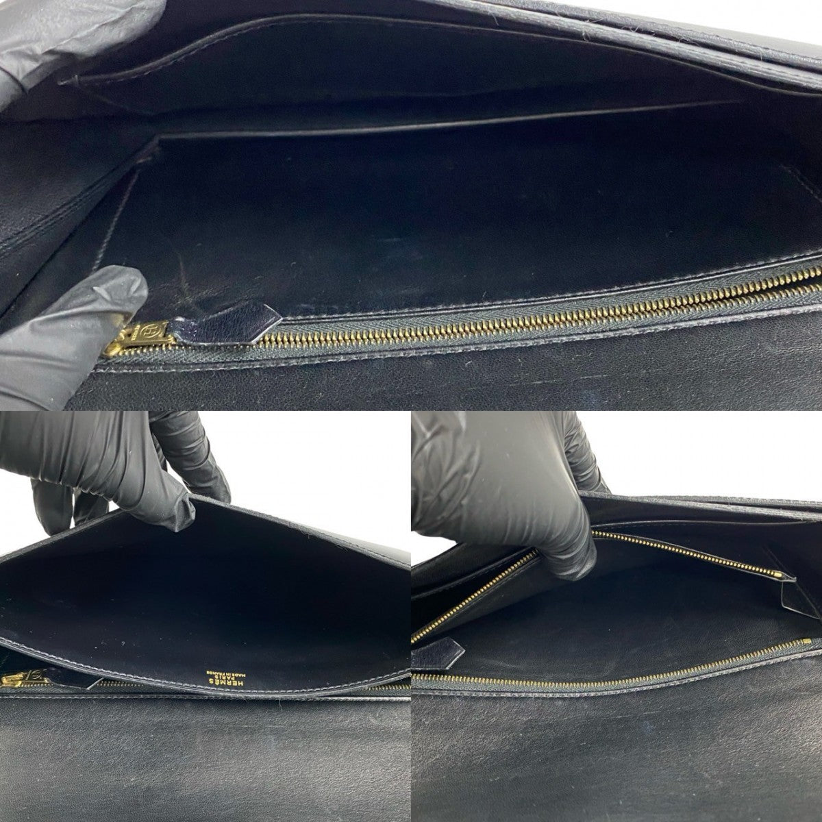 HERMES Shoulder Bag Box scarf black Lidi