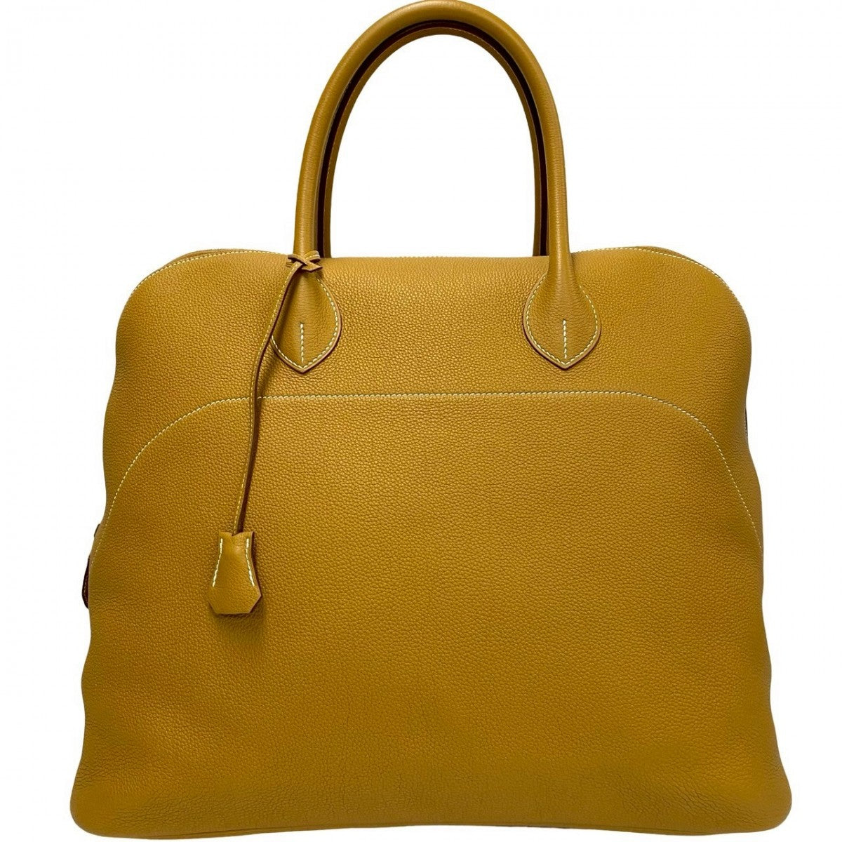 HERMES Handbag leather yellow Bolide Relax 45