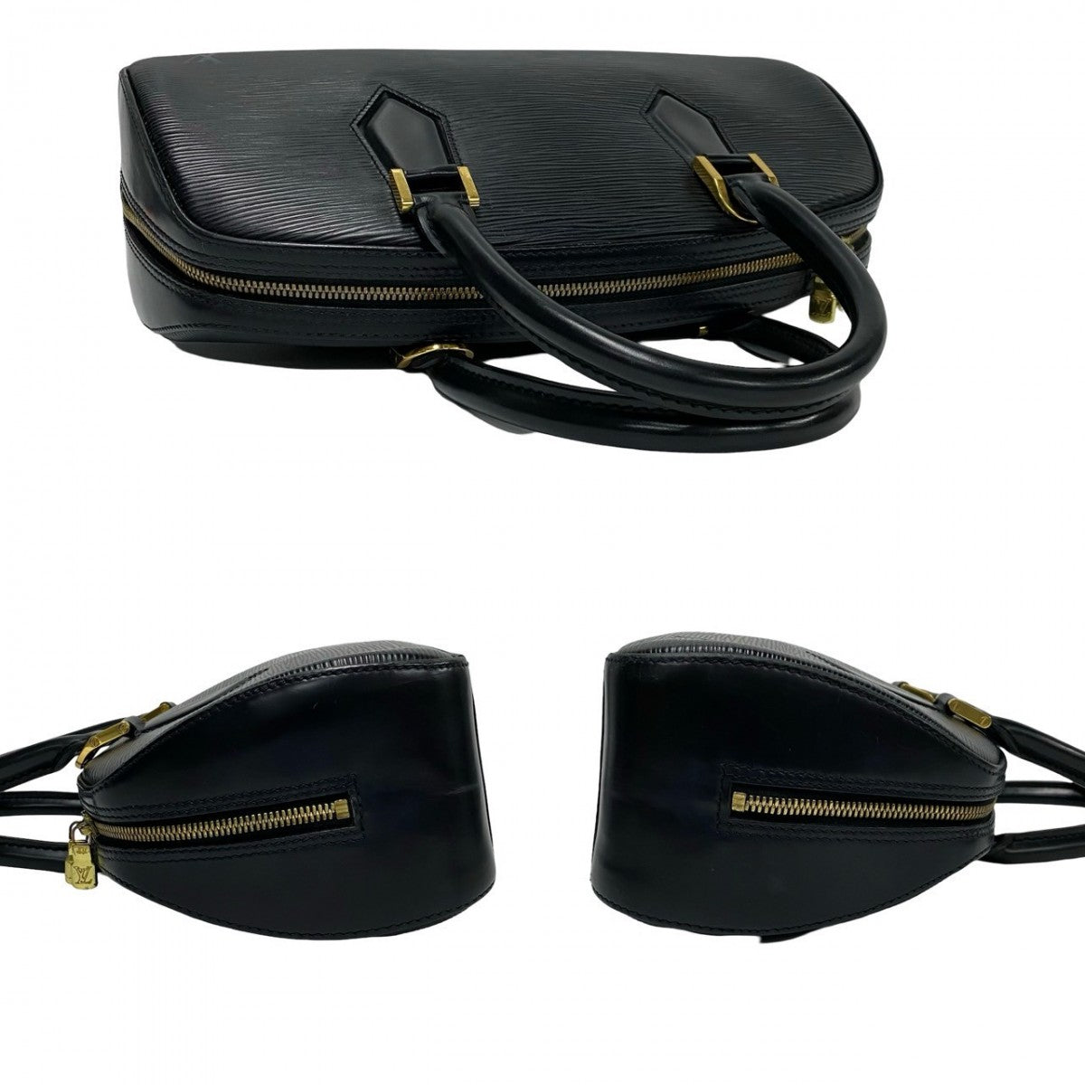 LOUIS VUITTON Handbag Epi Leather black Epi jasmine