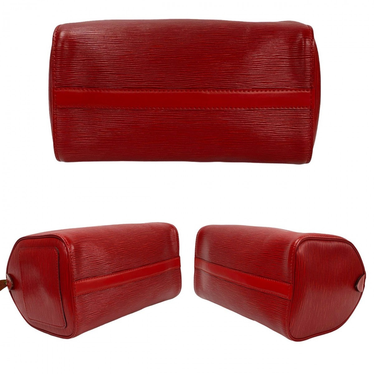 LOUIS VUITTON Handbag Epi Leather Red Epi Speedy 25