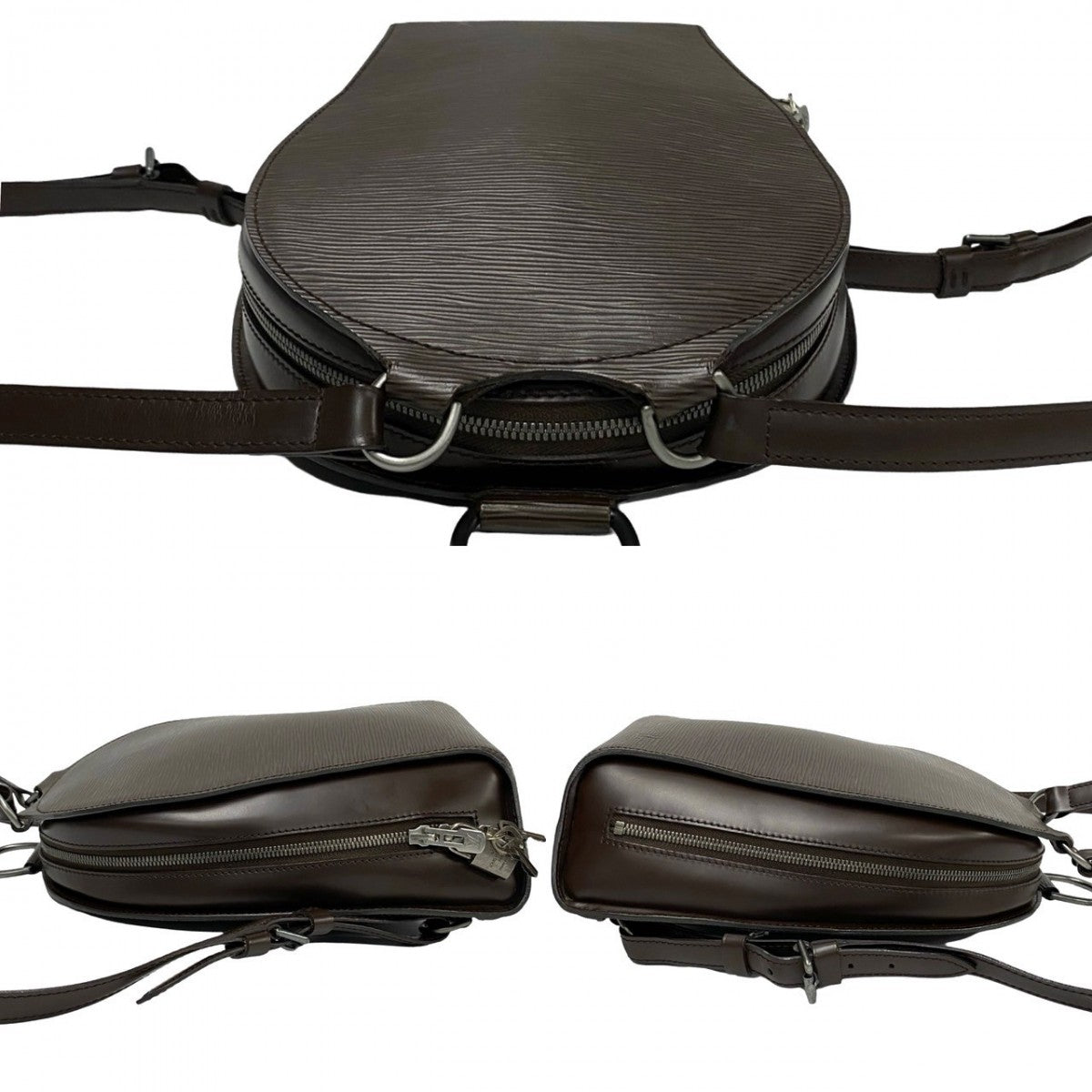 LOUIS VUITTON Backpack Epi Leather Brown Epi Mabillon